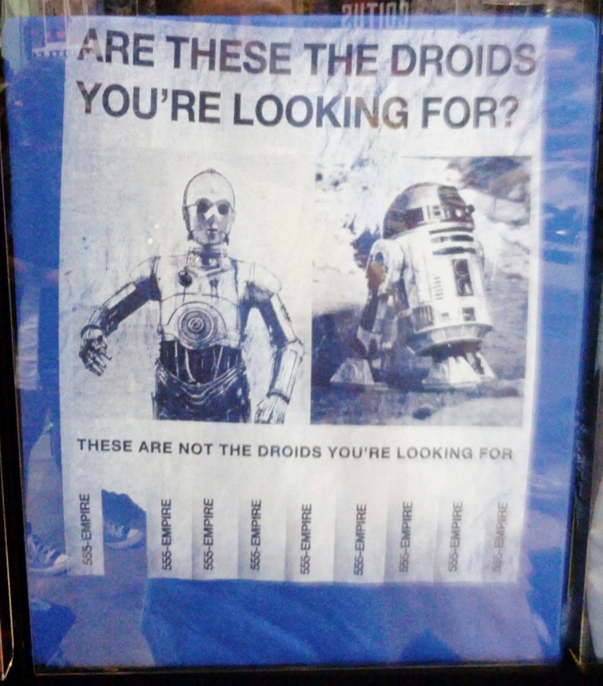 Chicago Comic Con 2012 - Are these the droids flier