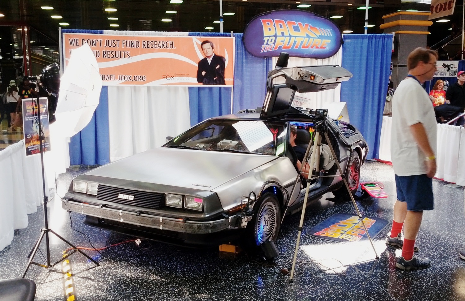 Chicago Comic Con 2012 - Back to the Future DeLorean 1