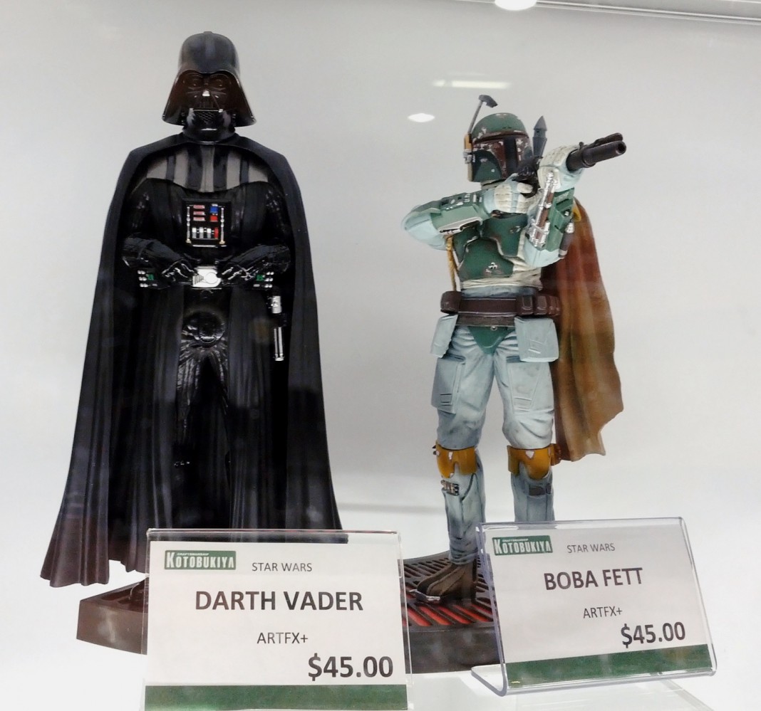Chicago Comic Con 2012 - Darth Vader and Boba Fett action figures