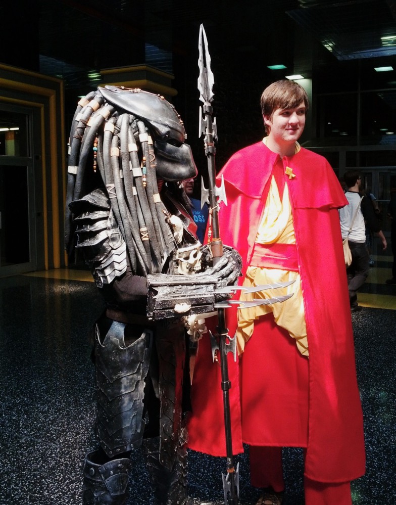Chicago Comic Con 2012 - Predator and friend