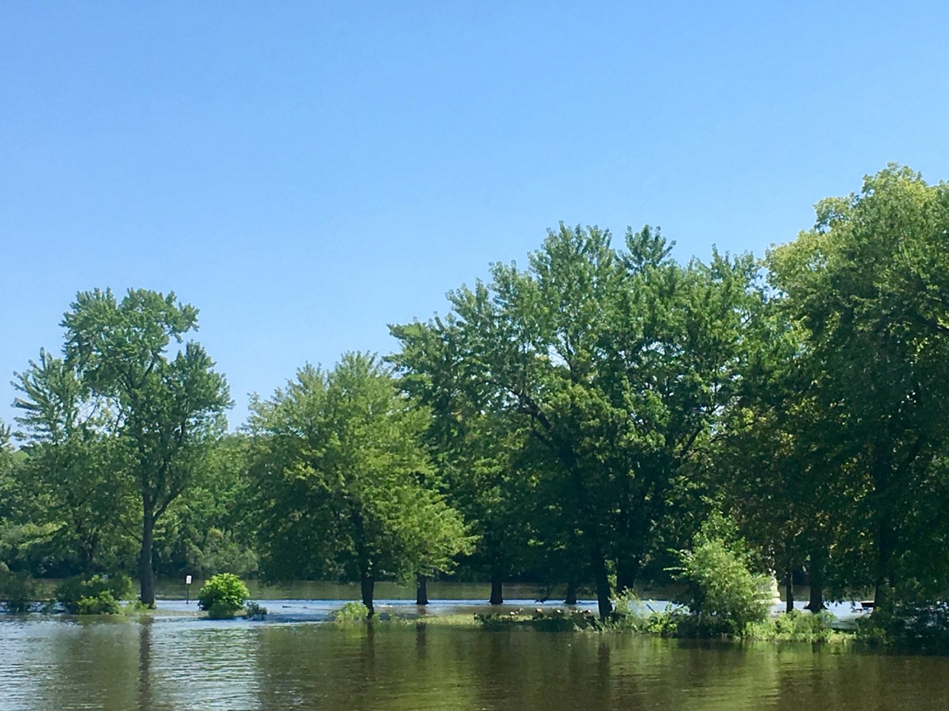 Fabyan Nature Walk 2017 - 10 - Fabyan pennisula flooded