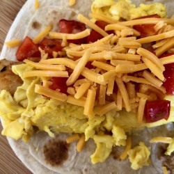 Saturday breakfast burrito build 2017 - Saturday breakfast burrito build 2017 - 06 - cheese