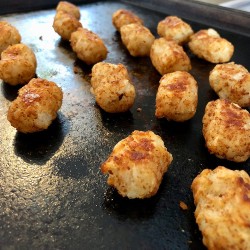 Fried Eggs on French Bread - FEoFB - 02 - Tator Tots