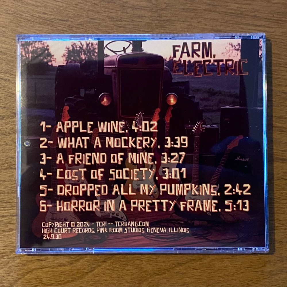 tcr! - Farm, Electric - CD back