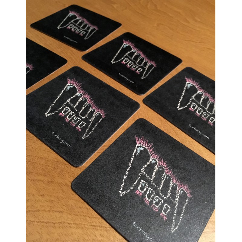 A 50s Vampire with 2 drummers - coaster set - Additional Image 2