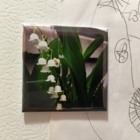 Adorable Lily of the Valley - 2 inch magnet