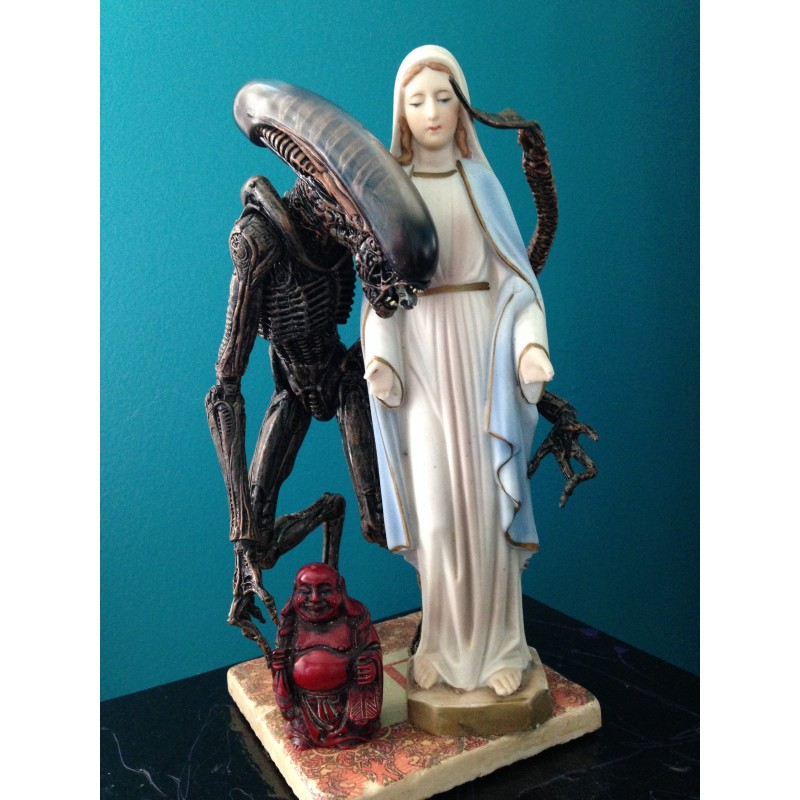 Alien, Mary, and, Buddha (religious icons) - photo print - Additional Image 1