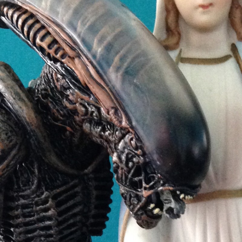 Alien, Mary, and, Buddha (religious icons) - photo print - Additional Image 2