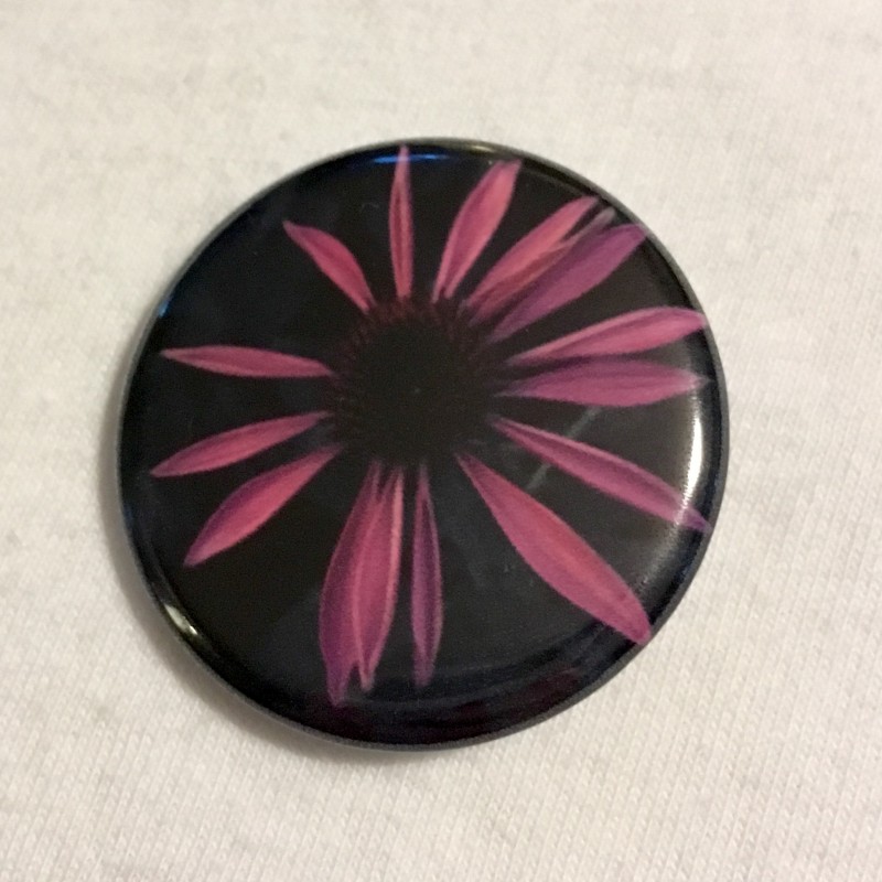 Baby Purple Coneflower - 1.25 inch button - Additional Image 3