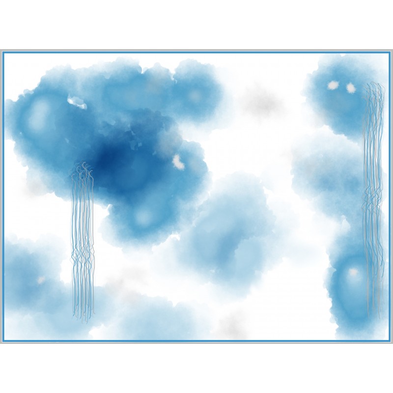 Blue clouds leaking - photo print - Primary Image