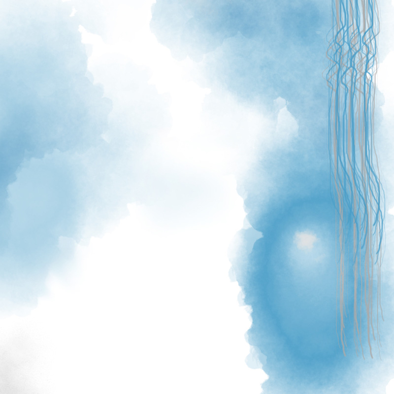 Blue clouds leaking - photo print - Additional Image 3