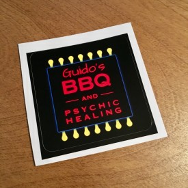 Guido’s BBQ and Psychic Healing - 3 inch sticker