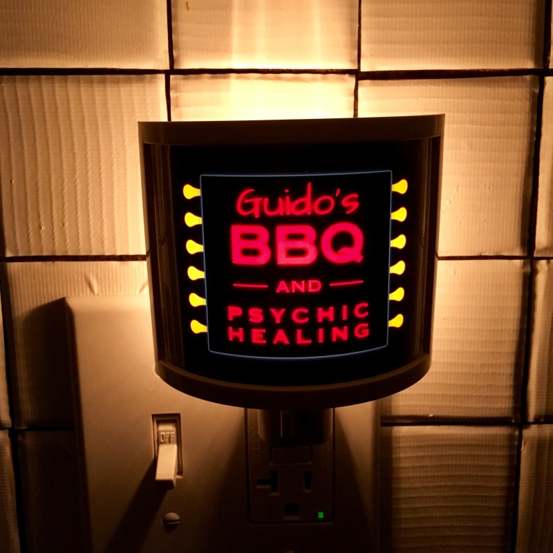 Guido’s BBQ and Psychic Healing - night light - Additional Image 1
