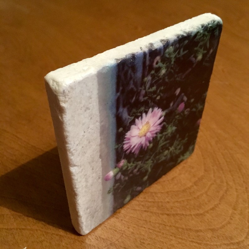 Here’s a flower to get your day started - marble coaster - Additional Image 1