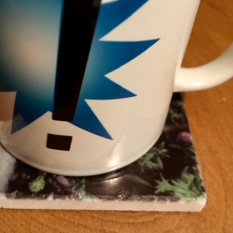 Here’s a flower to get your day started - marble coaster - Additional Image 3