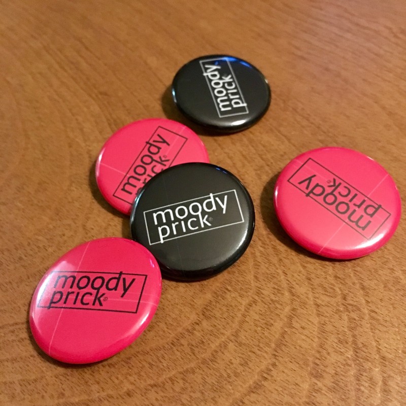 Moody Prick - 1.25 inch button - Primary Image