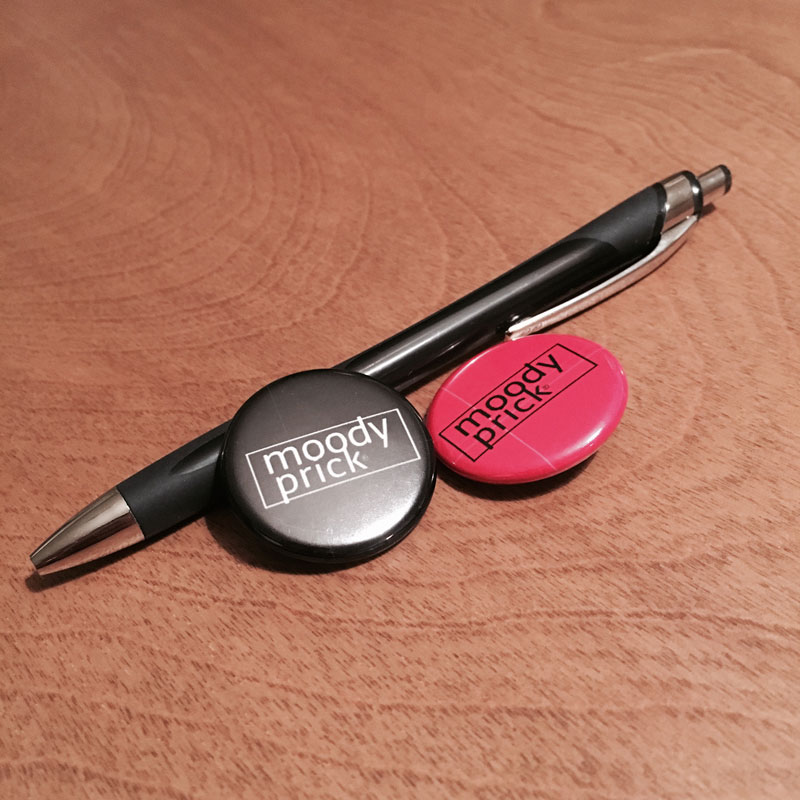 Moody Prick - 1.25 inch button - Additional Image 1