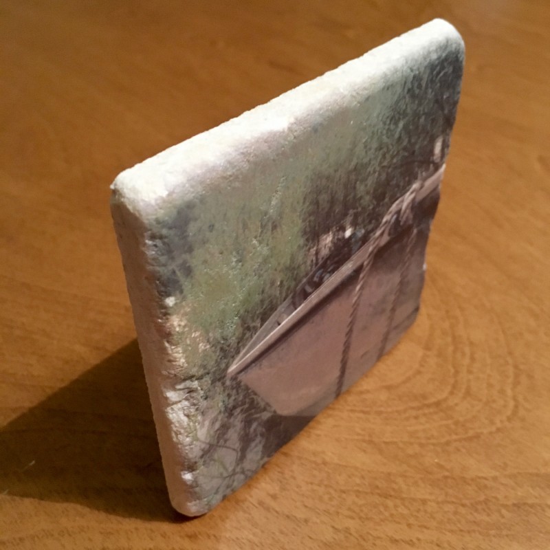 Old man boat - marble coaster - Additional Image 1