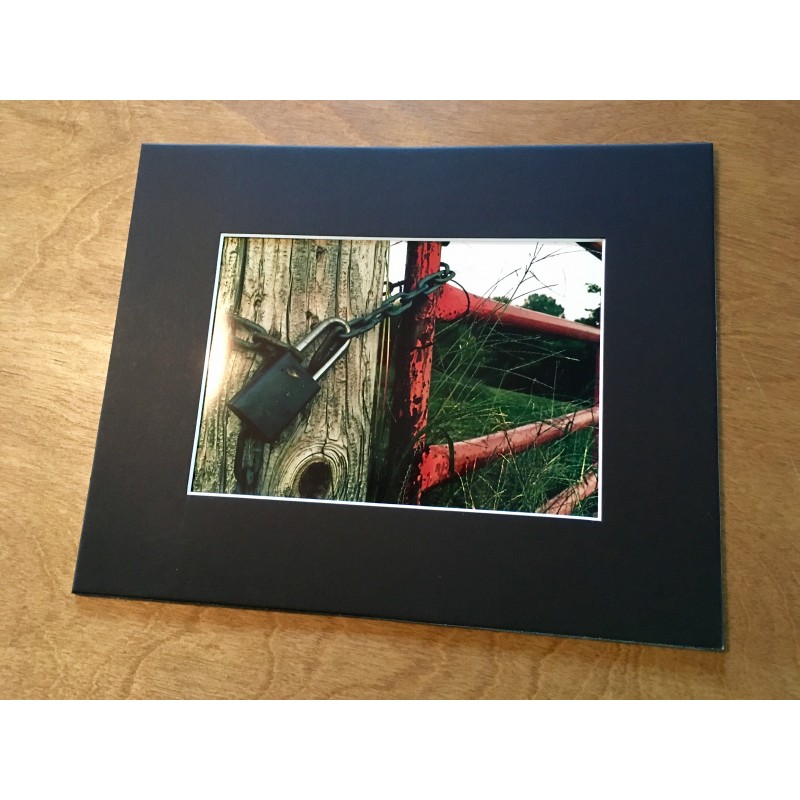 Padlocked gate - photo print - Additional Image 5