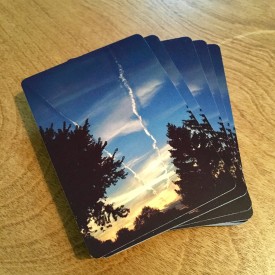 Peeps, the sunset is epic - playing cards
