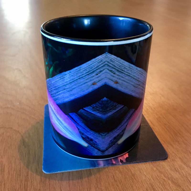 Random lavender flower petal - two-tone mug - Additional Image 2