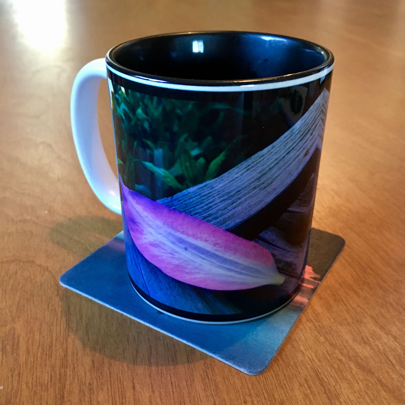 Random lavender flower petal - two-tone mug - Additional Image 3