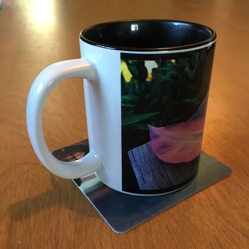 Random lavender flower petal - two-tone mug - Additional Image 4