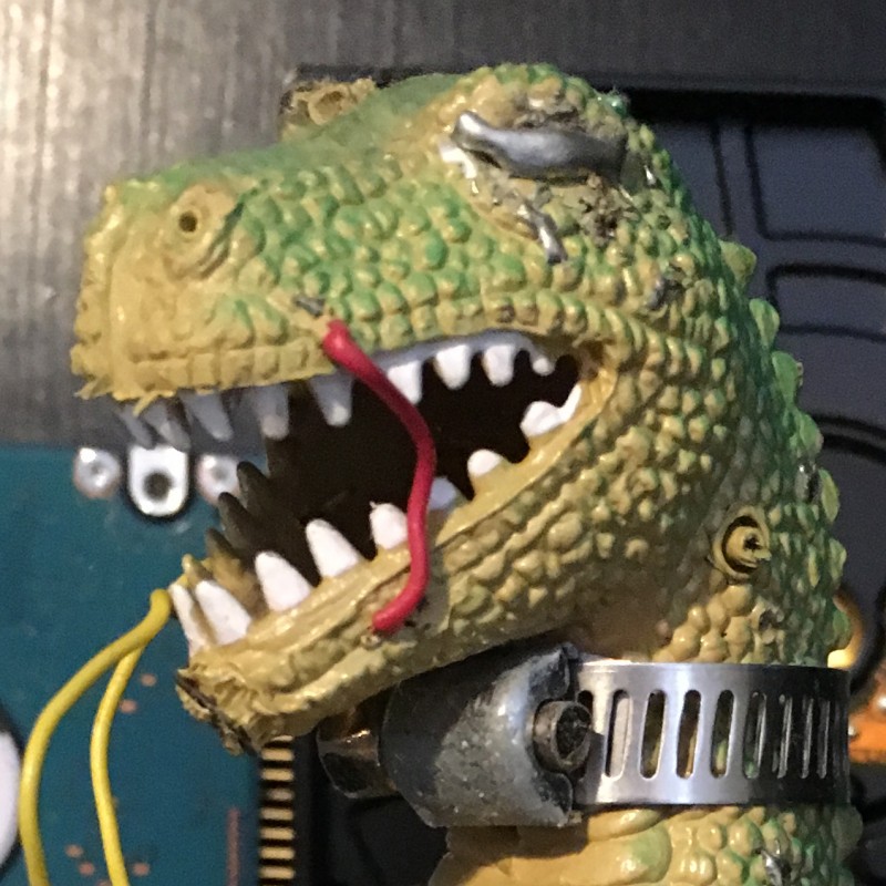 Robot Plastic Dinosaur - photo print - Additional Image 1