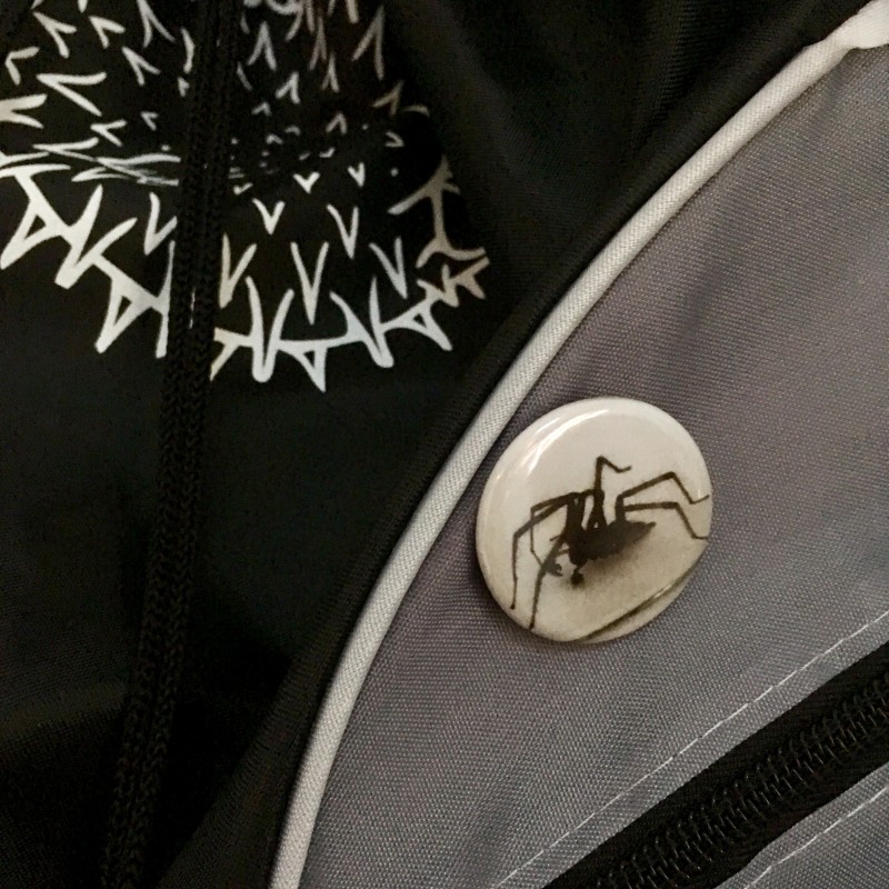 Seven legged spider - 1.25 inch button - Additional Image 2