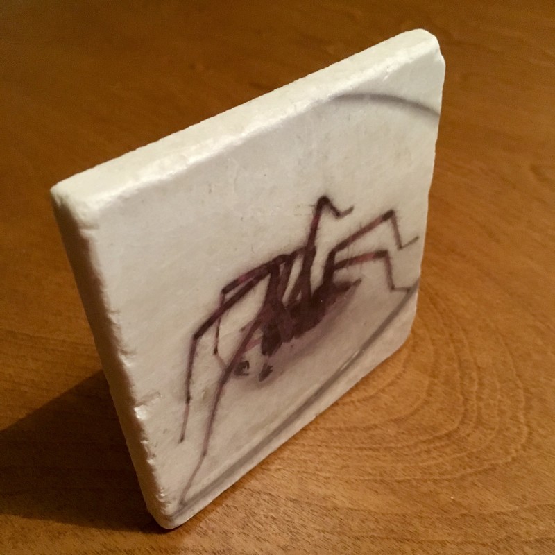 Seven legged spider - marble coaster - Additional Image 1