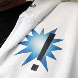 tcr! logo - zip hoodie
