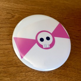 The Skull Bow - 2.25 inch button