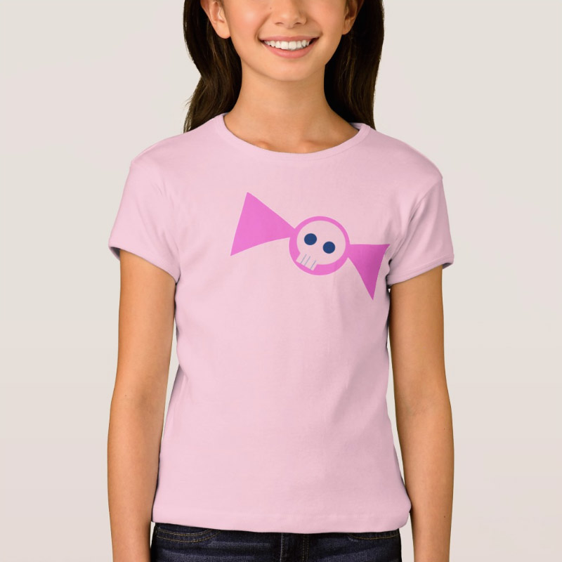 The Skull Bow - girl’s t-shirt - Additional Image 1