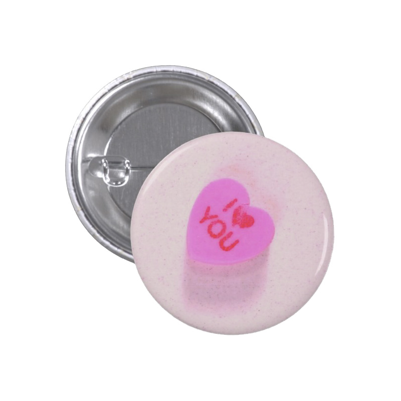 Candy Valentine Heart - 1.25 inch button - Additional Image 3