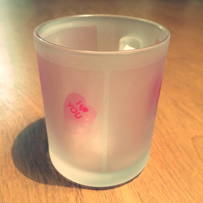 Candy Valentine Heart - frosted mug - Additional Image 1