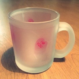 Candy Valentine Heart - frosted mug
