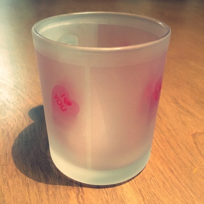 Candy Valentine Heart - frosted mug - Additional Image 2