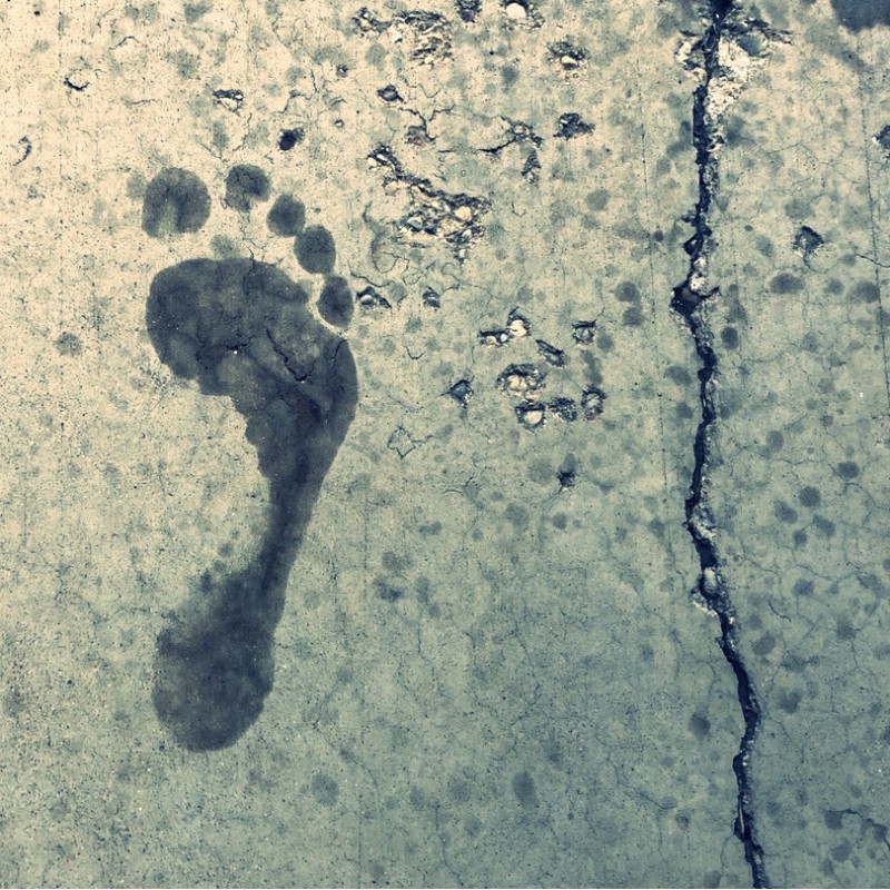 I guess it’s rainy out footprints - photo print - Additional Image 2