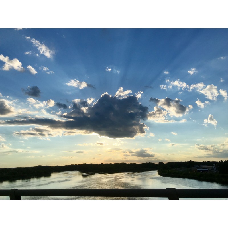 Iowa clouds and sunset - photo print - Primary Image