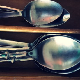 Somebody is stealing my spoons - photo print