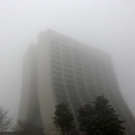 Fermilab’s foggy Wilson Hall (part 2) - photo print