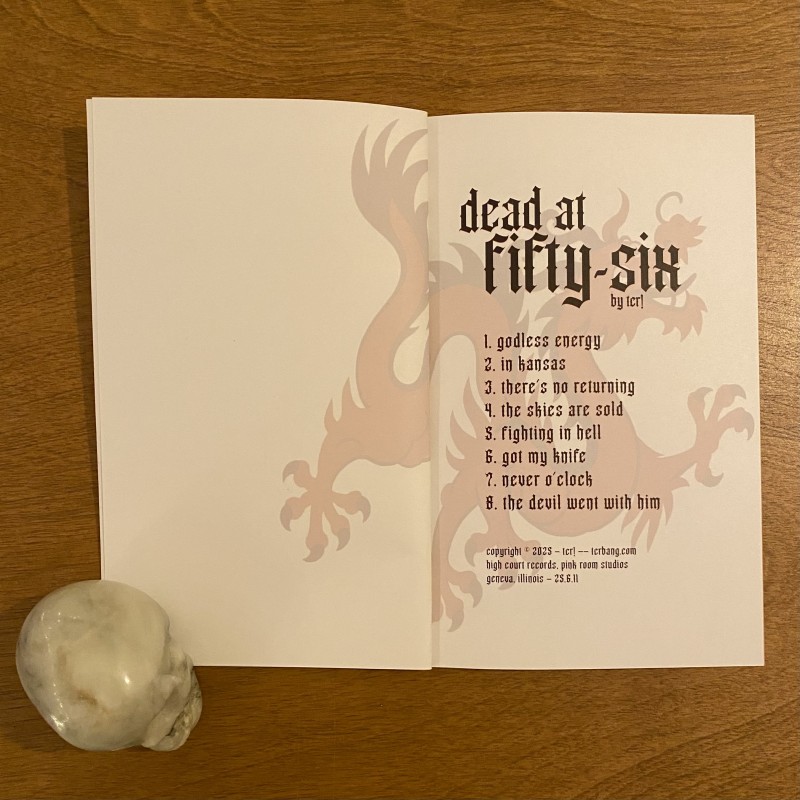 dead at fifty-six - lyrical booklet - Additional Image 1