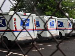 USPS trucks