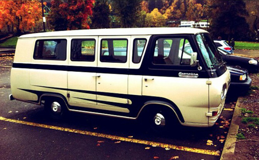 Awesome Stripped Econoline Van