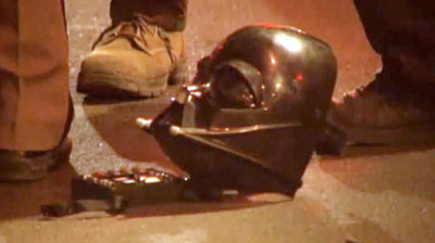 Drunk Darth Vader Gets Tasered