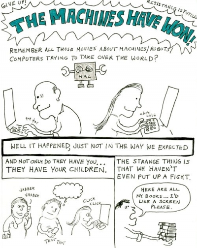 Slaves to the Screen: A Cartoon Caution | OnEarth Magazine