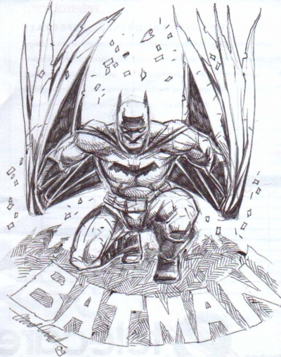 Batman landing