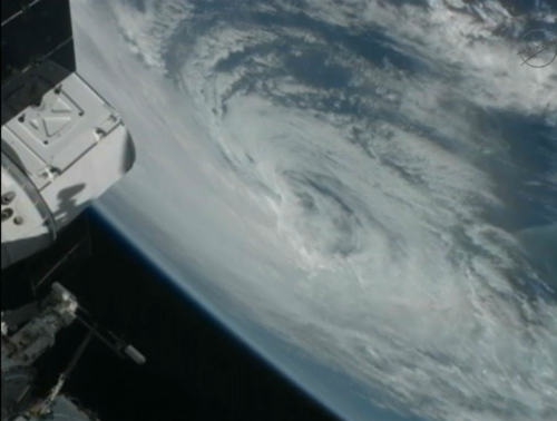 Hurricane Sandy as captured by the International...