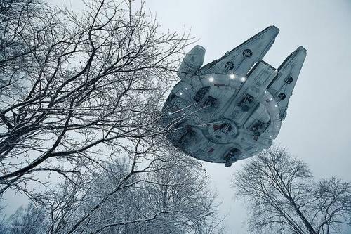 Millenium Falcon in the Sky