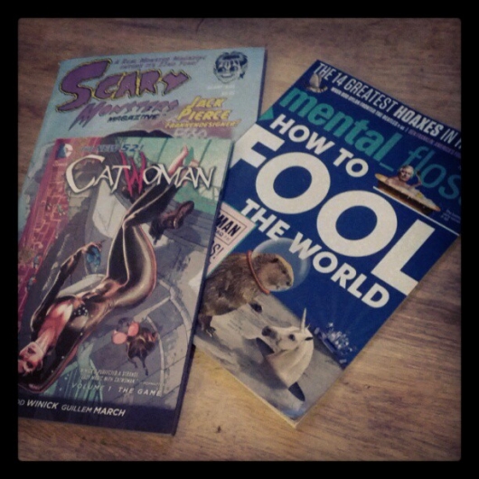 Catwoman, Scary Monsters and Mental Floss Magazines